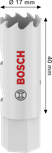 Bosch Multi Material menetes lyukfűrész 17 x 40 mm.