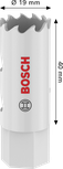 Bosch Multi Material menetes lyukfűrész 19 x 40 mm.