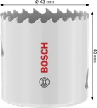 Bosch Multi Material menetes lyukfűrész 43 x 40 mm.