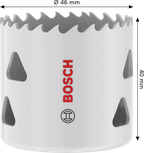 Bosch Multi Material menetes lyukfűrész 46x40 mm.