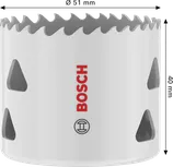 Bosch Multi Material menetes lyukfűrész 51 x 40 mm.