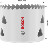 Bosch Multi Material menetes lyukfűrész 56 x 40 mm.