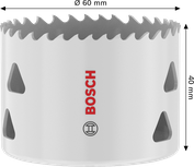Bosch Multi Material menetes lyukfűrész 60x40 mm.