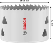 Bosch Multi Material menetes lyukfűrész 64 x 40 mm.