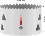Bosch Multi Material menetes lyukfűrész 65 x 40 mm.