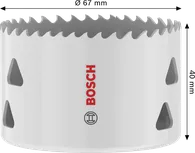 Bosch Multi Material menetes lyukfűrész 67 x 40 mm.