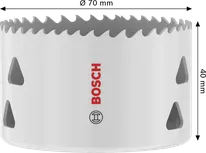Bosch Multi Material menetes lyukfűrész 70 x 40 mm.