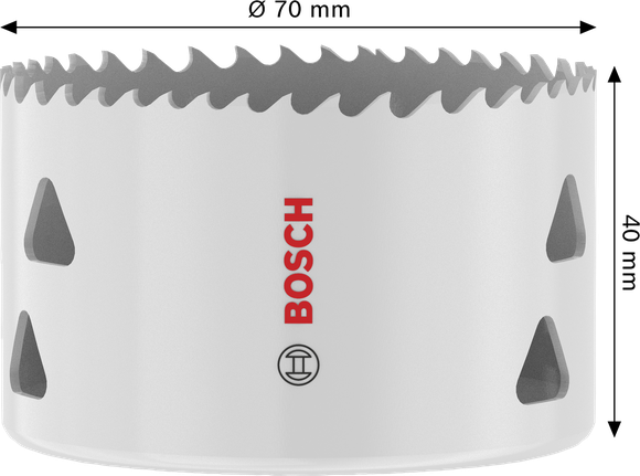Bosch Multi Material menetes lyukfűrész 70 x 40 mm.