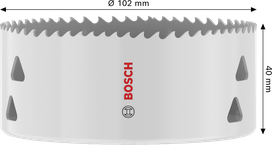 Bosch Multi Material menetes lyukfűrész 102 x 40 mm.