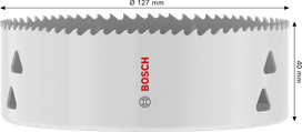 Bosch Multi Material menetes lyukfűrész 127x40 mm.