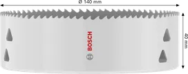 Bosch Multi Material menetes lyukfűrész 140 x 40 mm.