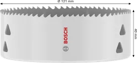 Bosch Multi Material menetes lyukfűrész 121 x 40 mm.