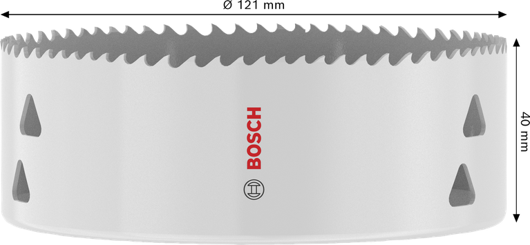 Bosch Multi Material menetes lyukfűrész 121 x 40 mm.
