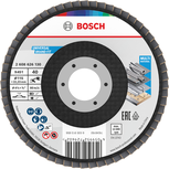 Bosch X451 legyezőlapos csiszolótárcsa 115 mm G40 többféle anyaghoz.