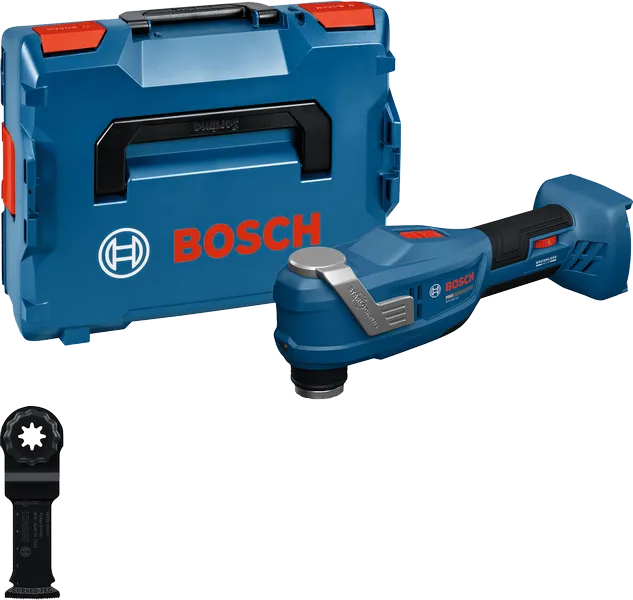Bosch GOP 18V-30 akkus multiszerszám kofferben.