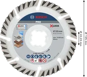 Bosch PRO Multi Material gyémánttárcsa 125 mm-es X-Lock.