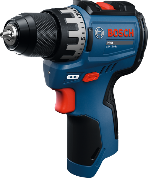 Bosch GSR12V-31 akkus fúró-csavarozó kompakt kialakítással.