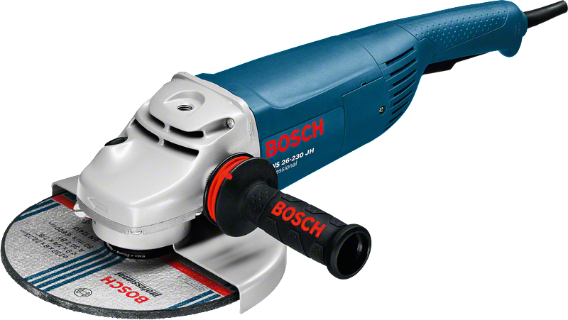 Bosch GWS 26-230 JH sarokcsiszoló 230 mm-es tárcsával.