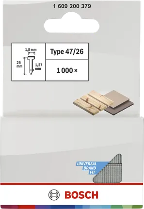 Bosch 47/26 típusú szegek, 26 mm-es fához és lambériához.