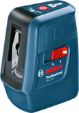 מכשיר פילוס לייזר Bosch GLL 3 X, טווח של 15 מטר.