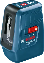 מכשיר פילוס לייזר Bosch GLL 3 X, טווח של 15 מטר.