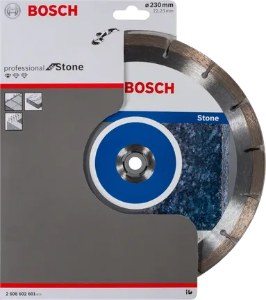 דיסק חיתוך יהלום של Bosch לאבן 230 מ"מ.