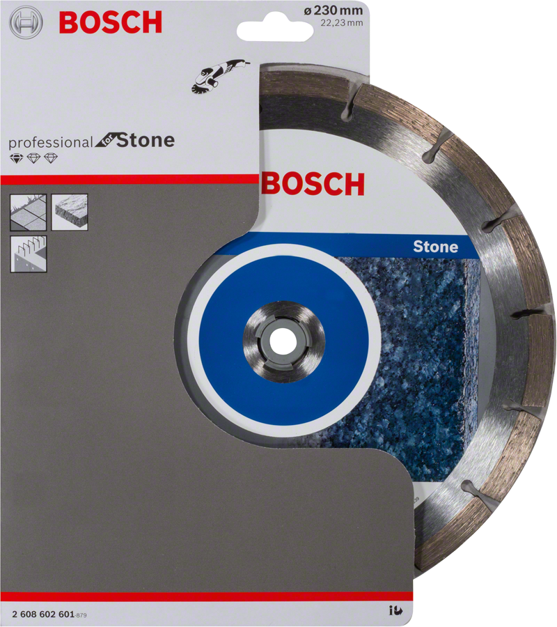 דיסק חיתוך יהלום של Bosch לאבן 230 מ"מ.