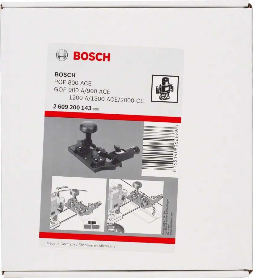 מדריך חיתוך מעגלי של Bosch ומתאם למסילה FSN 70/140.