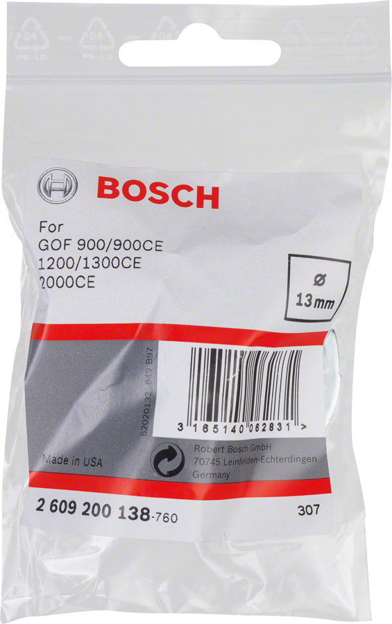 מדריך תבנית Bosch 13 מ"מ.