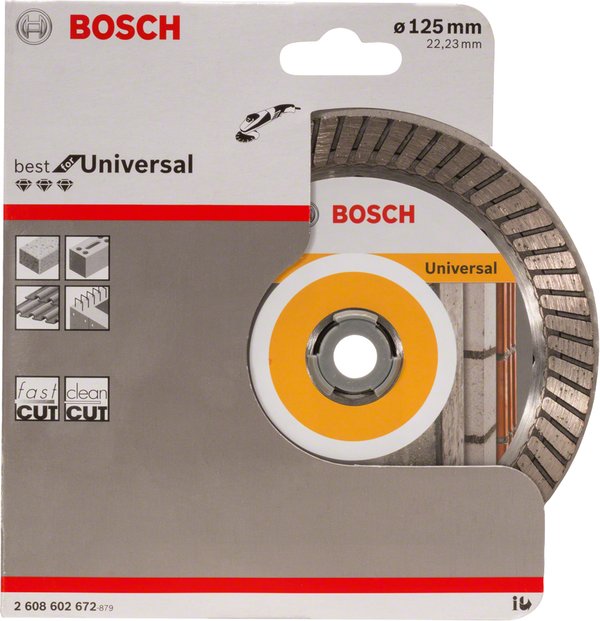 דיסק חיתוך יהלום של Bosch 125 מ"מ.
