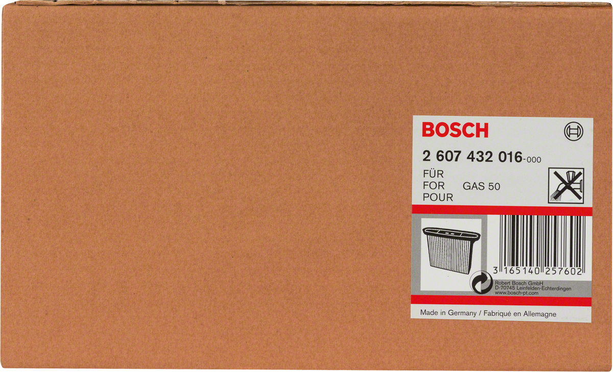 פילטר מפוח תאית של Bosch לשואב אבק GAS 50.