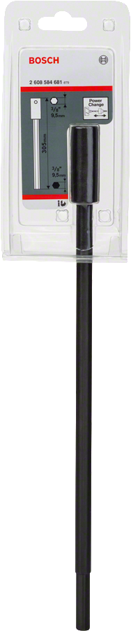 מוט הארכה של Bosch 305 מ"מ לאביזרי מקדחה.