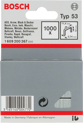 סיכות Bosch Type 53 11.4×12 מ"מ.
