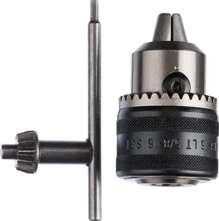 צ'אק עם מפתח של Bosch 16 מ"מ עם מפתח חלופי.