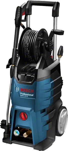מכונת שטיפה בלחץ גבוה Bosch GHP 5-75 X עם סליל צינור.