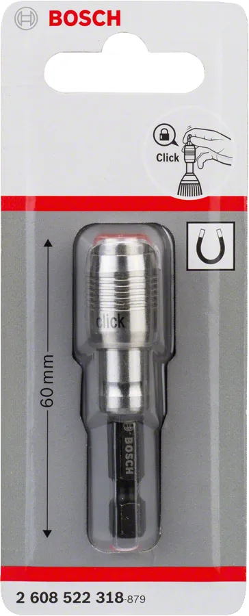 מחזיק ביטים מגנטי להחלפה מהירה של Bosch 60 מ"מ.