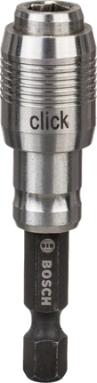 מחזיק אוניברסלי של Bosch בלחיצה אחת, קנה משושה 1/4 אינץ'.