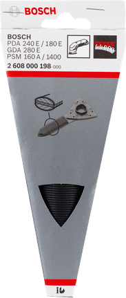 דף שיוף של מלטשת דלתא של Bosch .