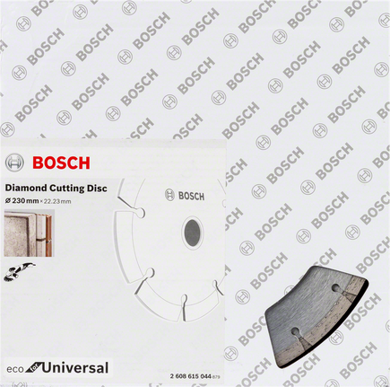 דיסק חיתוך יהלום Bosch 230 מ"מ אוניברסלי.