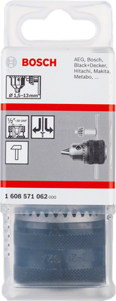 צ'אק מקדח Bosch 1.5-13 מ"מ עבור מותגים שונים.