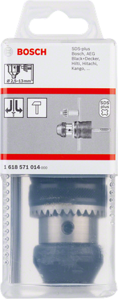 צ'אק קידוח Bosch SDS-plus 2-13 מ"מ לפטישים סיבוביים.