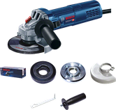 משחזת זווית Bosch GWS9-115S עם סט אביזרים.