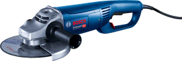 משחזת זווית Bosch GWS 26-230 B עם ידית ארגונומית.