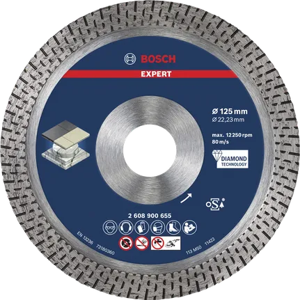 דיסק חיתוך יהלום Bosch EXPERT HardCeramic 125 מ"מ.
