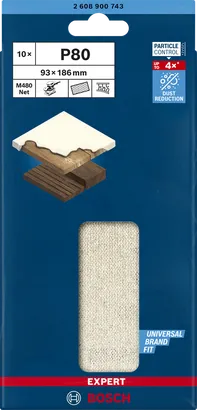 רשת שיוף Bosch EXPERT M480 93 x 186 מ"מ.