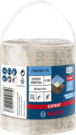 גליל רשת שיוף Bosch EXPERT M480 93 מ"מ 5 מטר G 120.