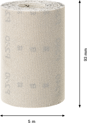 גליל רשת שיוף Bosch EXPERT M480 93 מ"מ x 5 מטר, גריט 240.