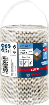 גליל רשת שיוף Bosch EXPERT M480 93 מ"מ × 5 מטר G400.