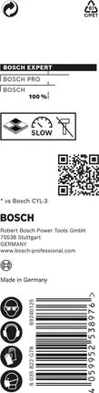 מקדח Bosch EXPERT CYL-9 MultiConstruction 4x40x75 מ"מ.