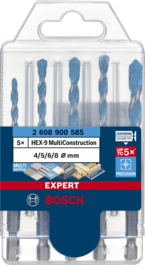 ערכת מקדחים EXPERT HEX-9 MultiConstruction